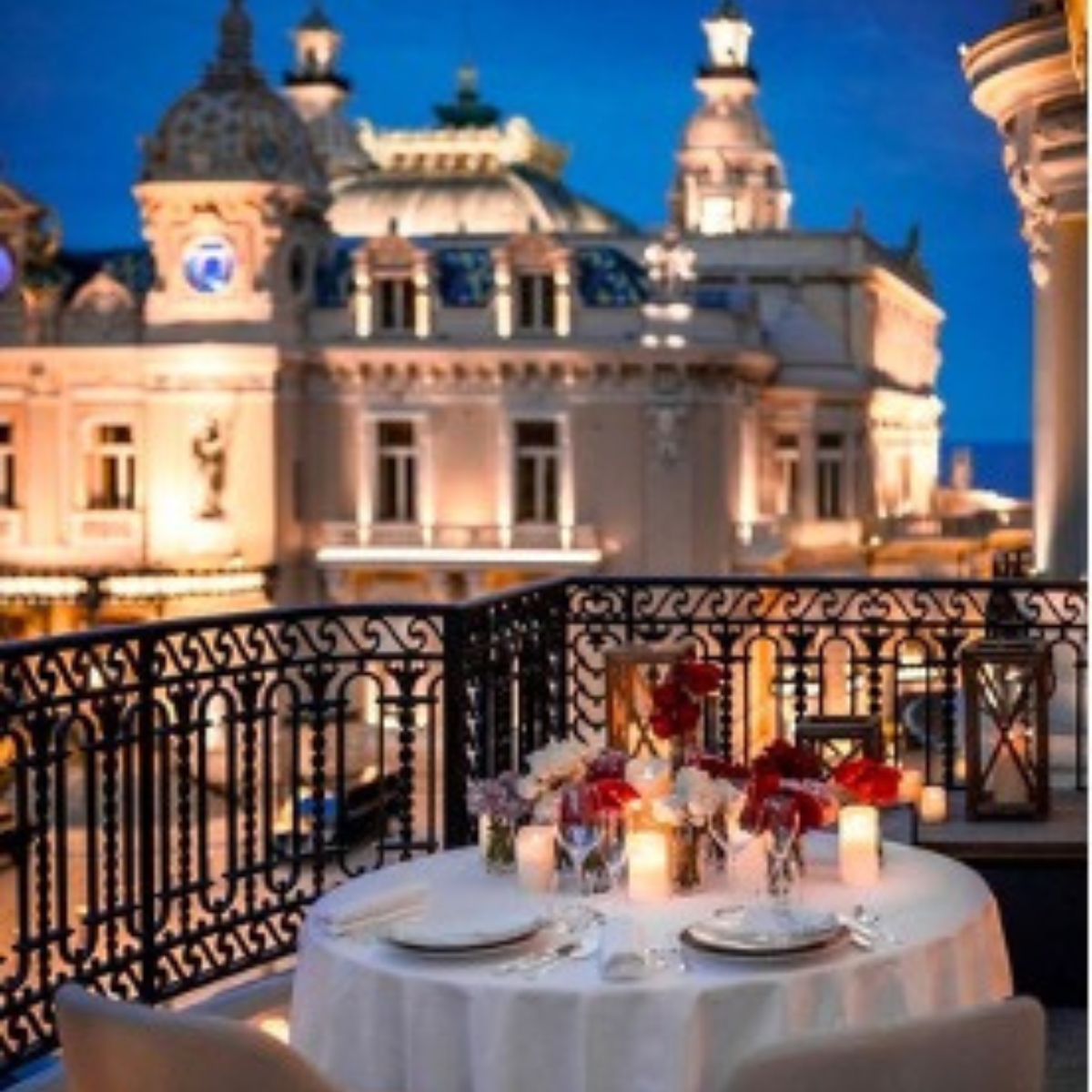 Luxury experiences A camera set up on a tripod in a banquet hall